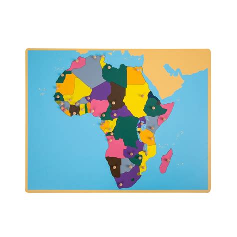 Puzzle Map Of Africa E O Montessori