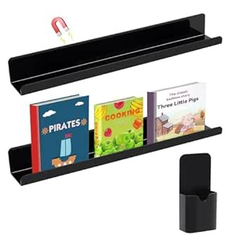 Amazon Wiwaplex 3 Pack Magnetic Book Shelf With Pen Holder 17inch