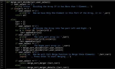 Python Sorting Algorithm Merge Sort Ali S Photography Space