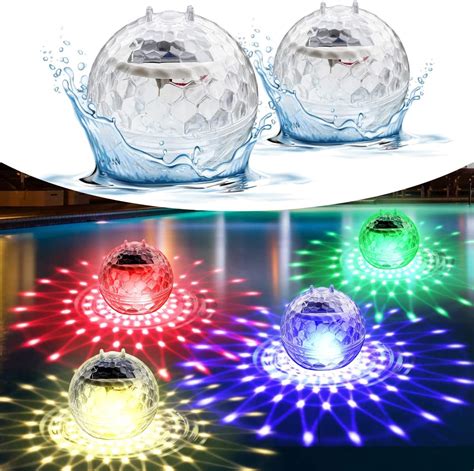 Amazon Floating Pool Lights Solar Pool Lights With RGB Color