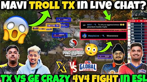 Tx Vs Ge Craziest V Fight In Esl Mavi Mazy React On Ge Vs Tx