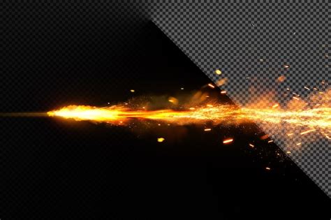 A Fire Burns In A Dark Background Premium AI Generated PSD