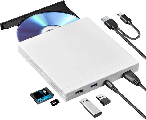 Amazon Roofull External Cd Dvd Rw Drive With Sd Card Slot And