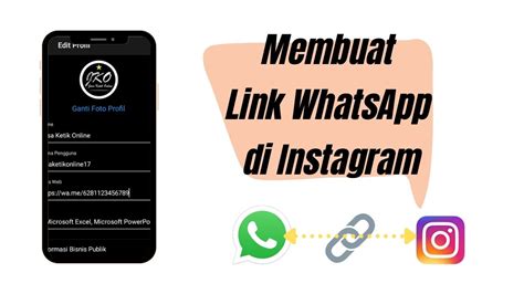 Cara Membuat Link Whatsapp Di Instagram