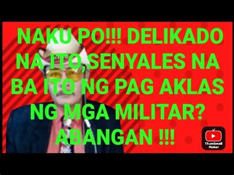 NAKU PO DELIKADO NA ITO SENYALES NA BA ITO NG PAG AKLAS NG MGA