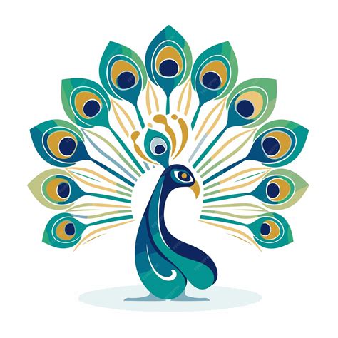 Premium Vector Peacock Vector Illustration Isolated On White Background