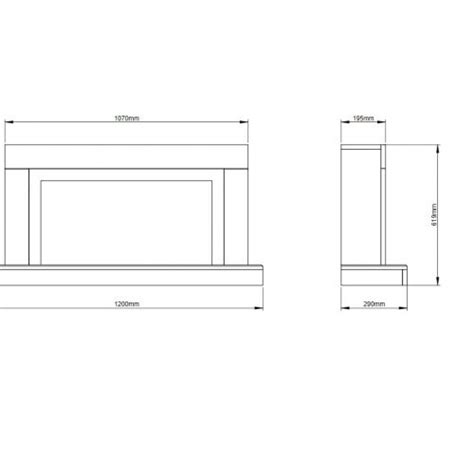 Elgin Hall Pryzm D Electric Fire Impero Wall Mounted In White