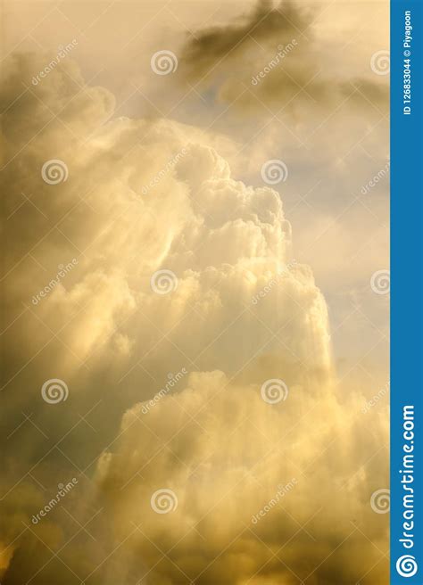 Sunbeam Through The Haze At Sunset Stock Photo Image Of Weather