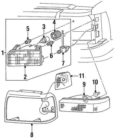 Ford F Headlight Assembly Diagram Ford F