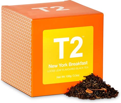 T2 Tea New York Breakfast Loose Leaf Black Tea In Box 35 Ounce 100g