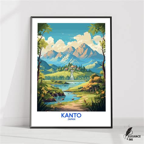 Kanto Posterkanto Wall Artkanto Wall Decorkanto Travel - Etsy