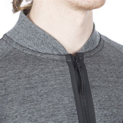 Nike Tech Fleece Varsity Jacket Tumbled Grey Black Consortium