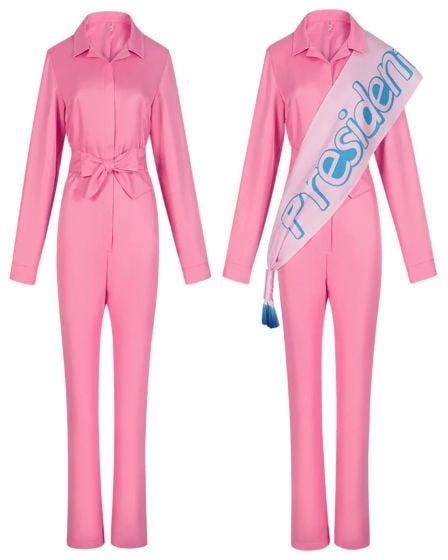 Pink President Womens Costume With Sash Blossom Costumes
