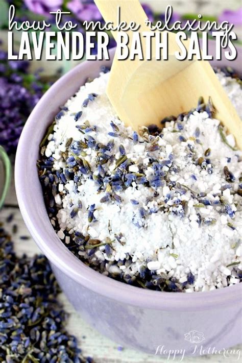 How To Make Relaxing Lavender Bath Salts Lavender Bath Salts Bath Salts Homemade Bath Salts