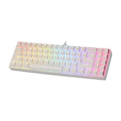 Computers & Accessories SADES Pink Mechanical Keyboard Pink White LED ...