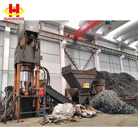 Huanhong Vertical Hydraulic Waste Scrap Metal Chip Briquetting Machine