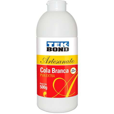 Kit Cola Branca Pva Extra Para Artesanato G Tek Bond Elo