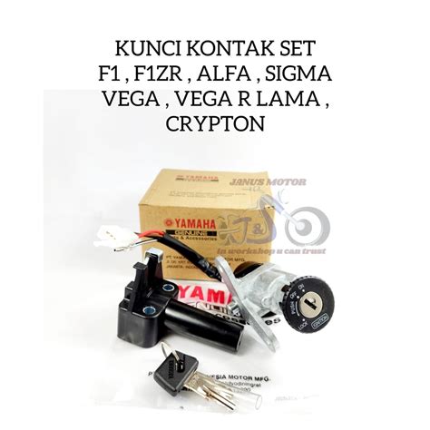 Jual KUNCI KONTAK SET PLUS JOK YAMAHA F1 F1ZR VEGA R SIGMA ALFA CRYPTON