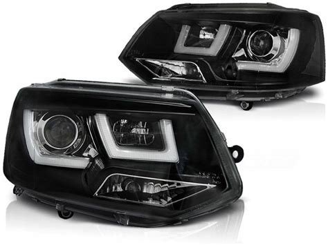 Lampy Reflektory Nowe Vw T Black Led Drl Za Z Z Krak W