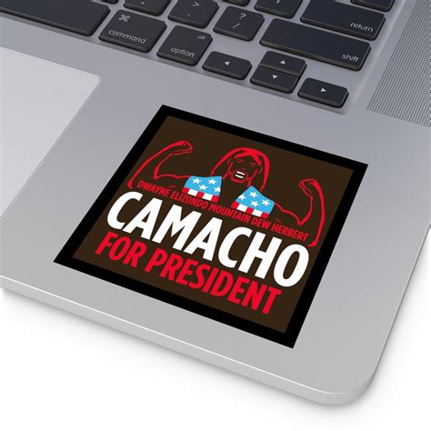 Camacho For President 2024 Sticker Idiocracy Sticker Fun Stickers Etsy