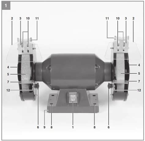 Einhell TC BG 200L Bench Grinder Instruction Manual