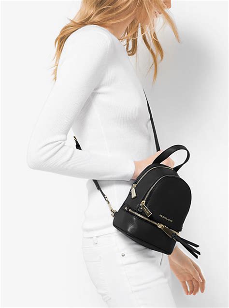 Rhea Mini Leather Backpack Michael Kors