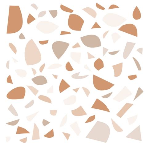 Stickers Mureaux En Vinyle Terrazzo Marron Et Beige Soft Terrazzo