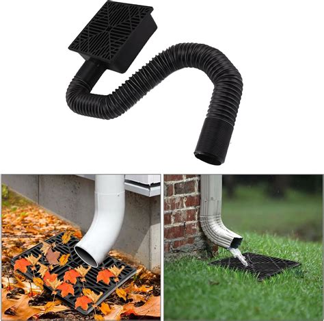 Amazon Jiawu Gutter Downspout Extensions No Dig Low Profile Catch