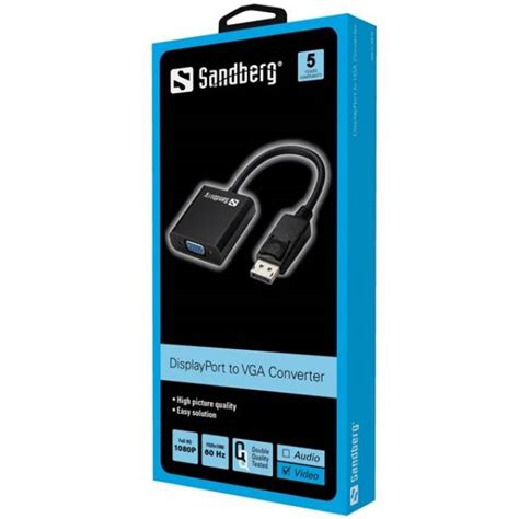 Sandberg K Bel Talak T Adapter Displayport Vga Sandberg Szolnok