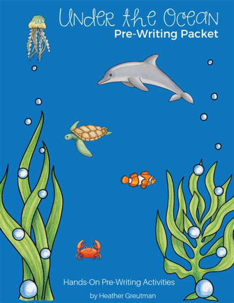 Under The Ocean Pre Writing Line Activity Packet For Ages 3 5