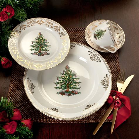 Spode Christmas Tree Gold Dinnerware Everything Log Homes