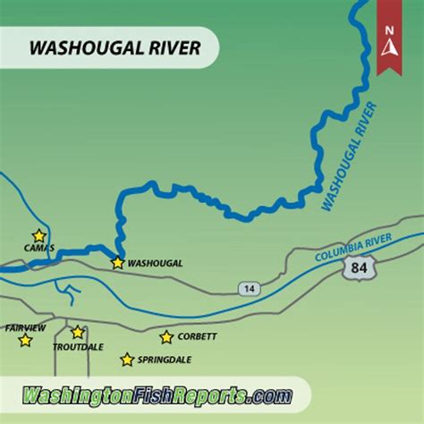 Washougal River - Fish Reports & Map