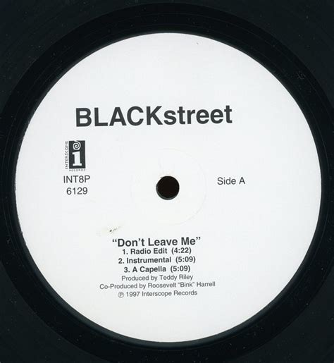 BLACKstreet - Don't Leave Me / Never Gonna Let You Go (1997, Vinyl) | Discogs