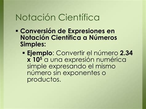 Notacion Exponencial Y Notacion Cientifica Ppt