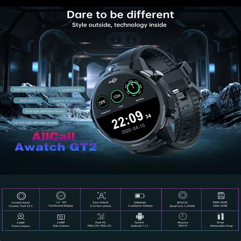 Купи Allcall Awatch GT2 1 6 4G 3 GB 32GB Smartwatch мъжете се