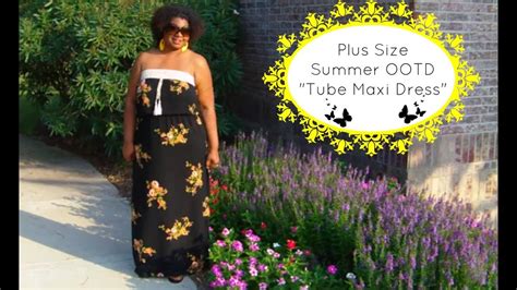 Plus Size Summer Ootd Tube Maxi Dress Youtube