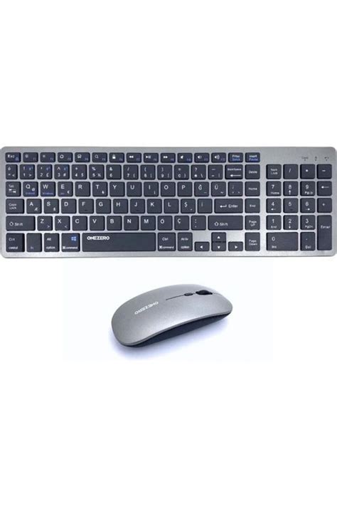 OneZero Zr 701 Kablosuz Q Klavye mouse Kılıflı Set füme Fiyatı