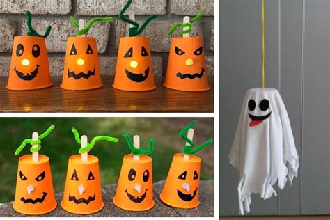 Halloween Lavoretti Per Bambini Con Bicchieri Di Plastica