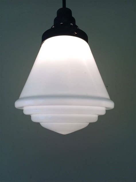 Stepped Opaline Deco Pendant