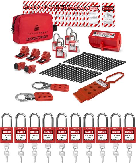 Tradesafe Electrical Lockout Tagout Kit And Lockout Locks