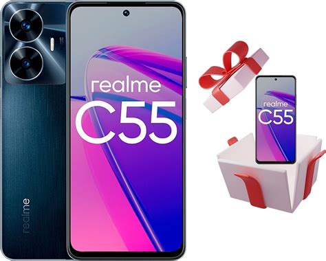 Купить Смартфон Realme C55 8 ГБ/256 ГБ черный + подарок в кредит в ...