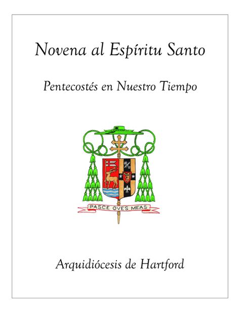 Novena al Espíritu Santo Archdiocese of Hartford