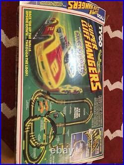 Car Track Set Tyco Super Cliff Hangers With Nite Glow Electric Slot