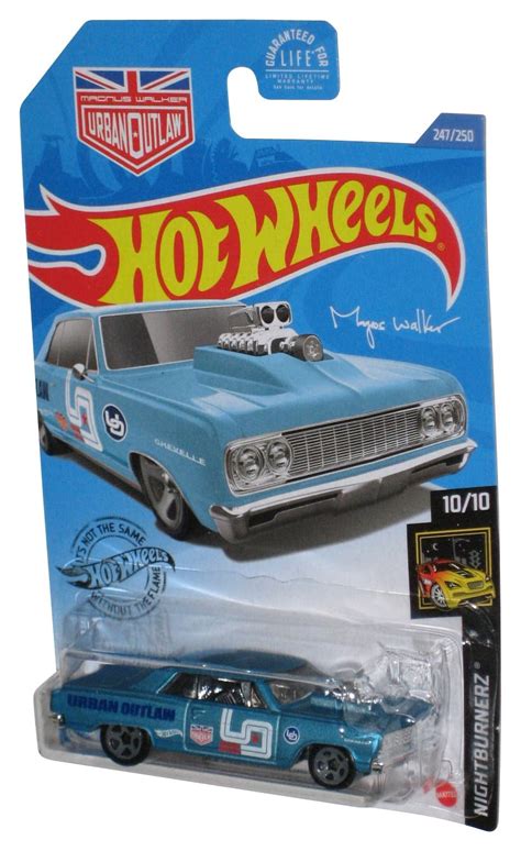 Hot Wheels Nightburnerz Magus Walker Blue Chevy Chevelle Ss