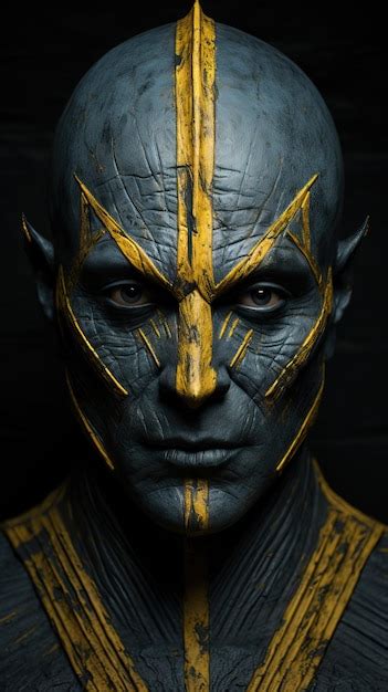 Premium Ai Image A Man With A Painted Face