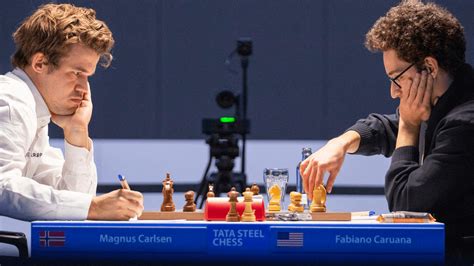 Tata Steel Chess Magnus Carlsen Beats Fabiano Caruana