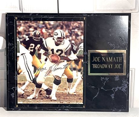 Rust Belt Revival Online Auctions - Joe Namath "Broadway Joe" Signed ...