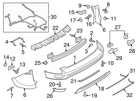 Ford Escape Oem New Ford Escape Rear Bumper Shield