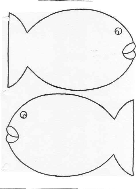 Rainbow Fish Printable Template