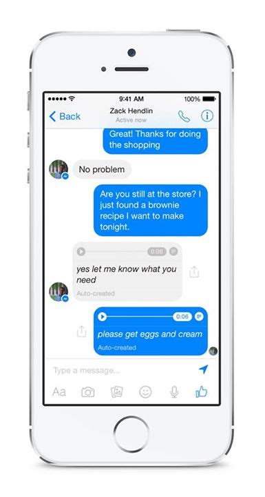 Facebook Uji Fitur Konversi Dari Suara Ke Bentuk Teks Di Aplikasi Messenger